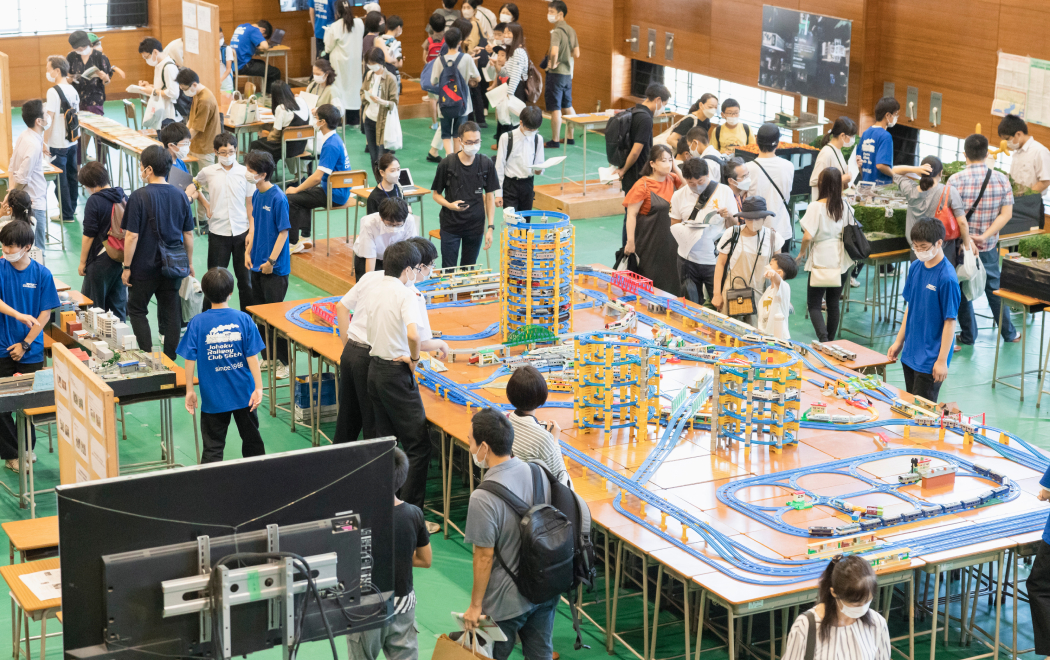 展示物で受験生の心を鷲掴みにする鉄道研究部