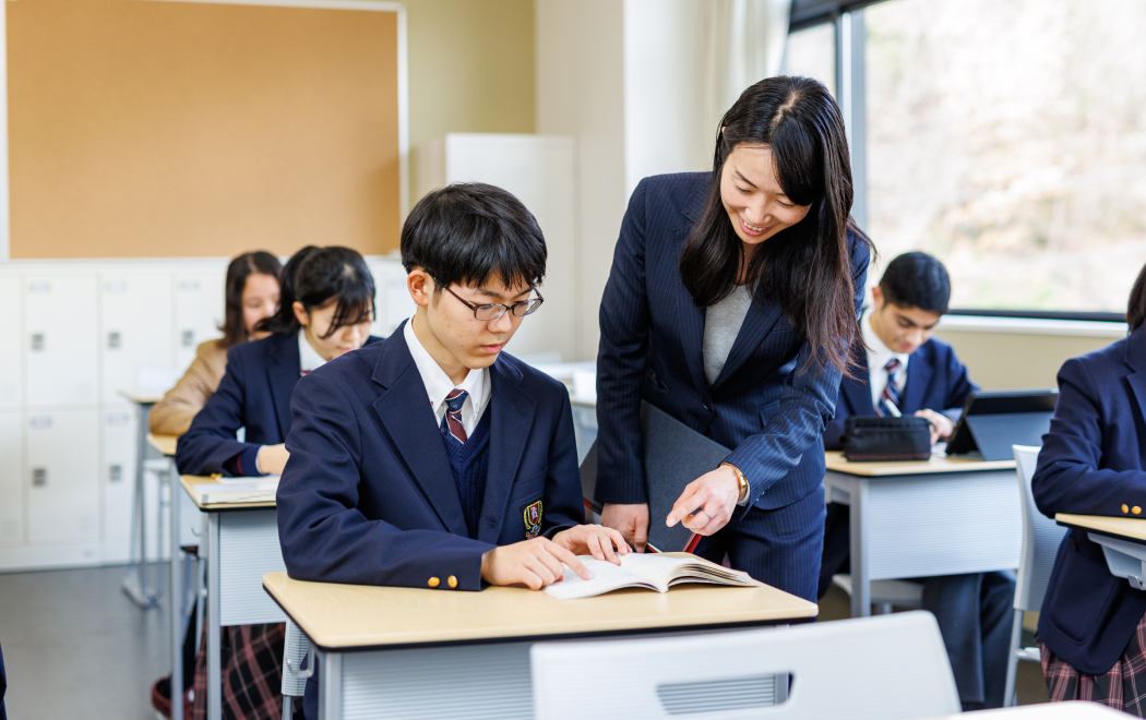 学習定着度を計る目的で毎日小テストを実施