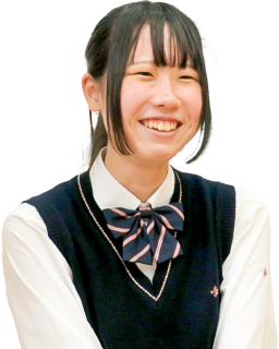 生徒会長 高校3年生 藤村静香さん