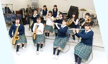吹奏楽部の活動のようす