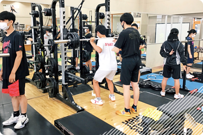 トレーニングのようす