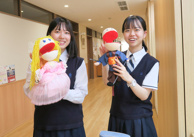 人形劇部の手作り人形