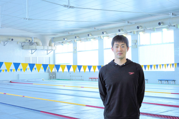 水泳でジュニアオリンピック2位の実績を持つ津田先生