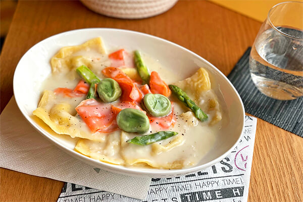 ふなばし三番瀬環境学習館 ふなばしを食べつくそう「春野菜とアサリのパスタ」
