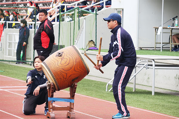 日本大学藤沢高等学校・藤沢中学校の体育祭の太鼓