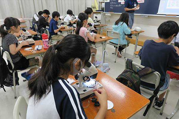 社会の模擬授業の様子