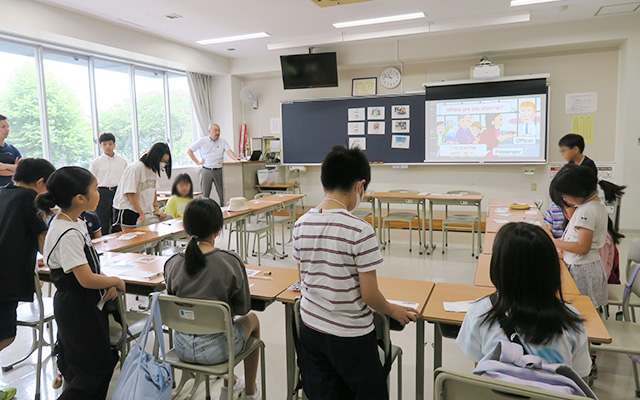 英語の模擬授業の様子